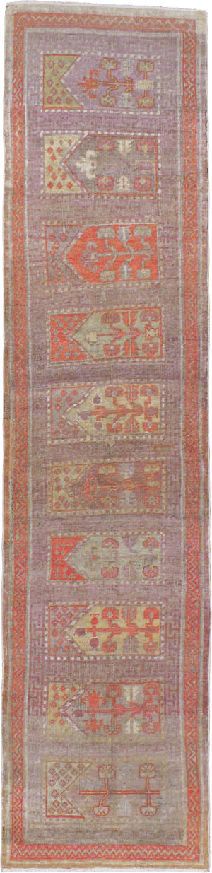 Vintage East Turkestan Khotan Saph Runner, No.17646 - Galerie Shabab