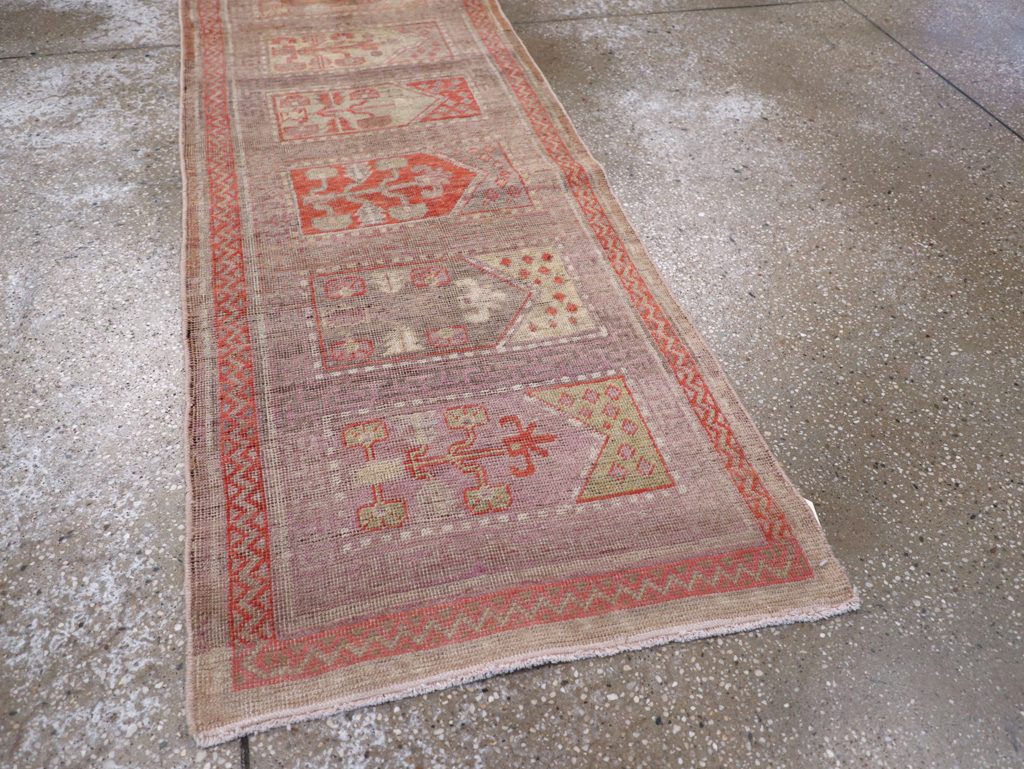 Vintage East Turkestan Khotan Saph Runner, No.17646 - Galerie Shabab