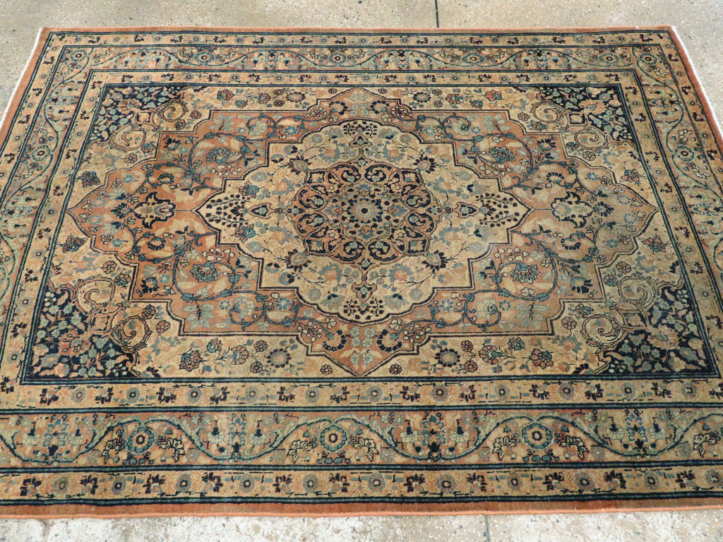 Antique Persian Tabriz Hagi Jalili Rug, No.17655 - Galerie Shabab