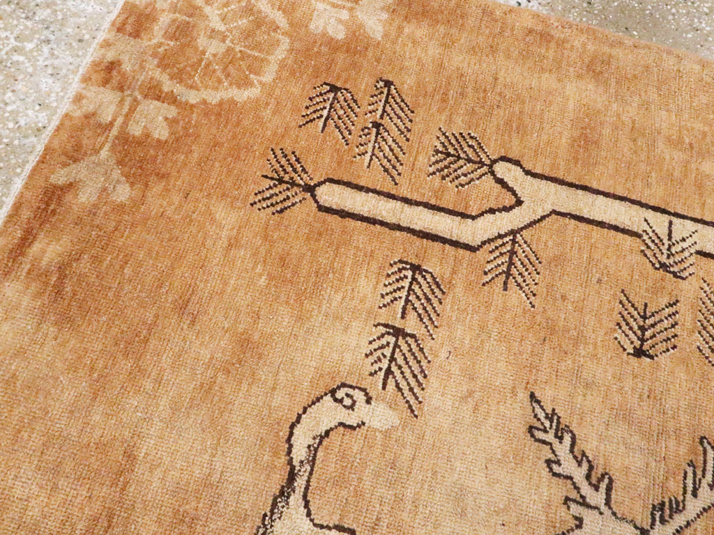 Vintage East Turkestan Khotan Pictorial Rug, No.17658 - Galerie Shabab