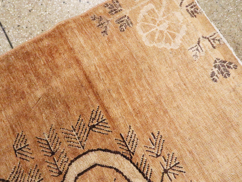 Vintage East Turkestan Khotan Pictorial Rug, No.17658 - Galerie Shabab