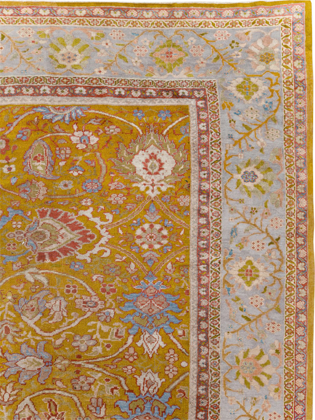 Antique Persian Sultanabad Large Room Size Carpet, No.17668 - Galerie Shabab