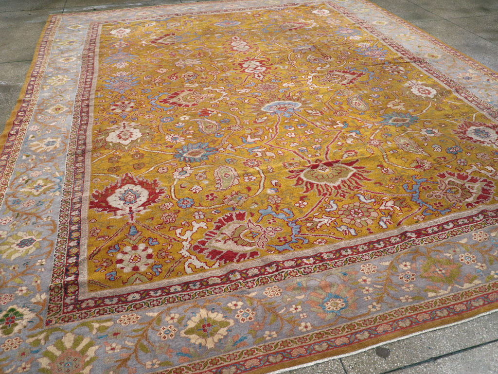 Antique Persian Sultanabad Large Room Size Carpet, No.17668 - Galerie Shabab