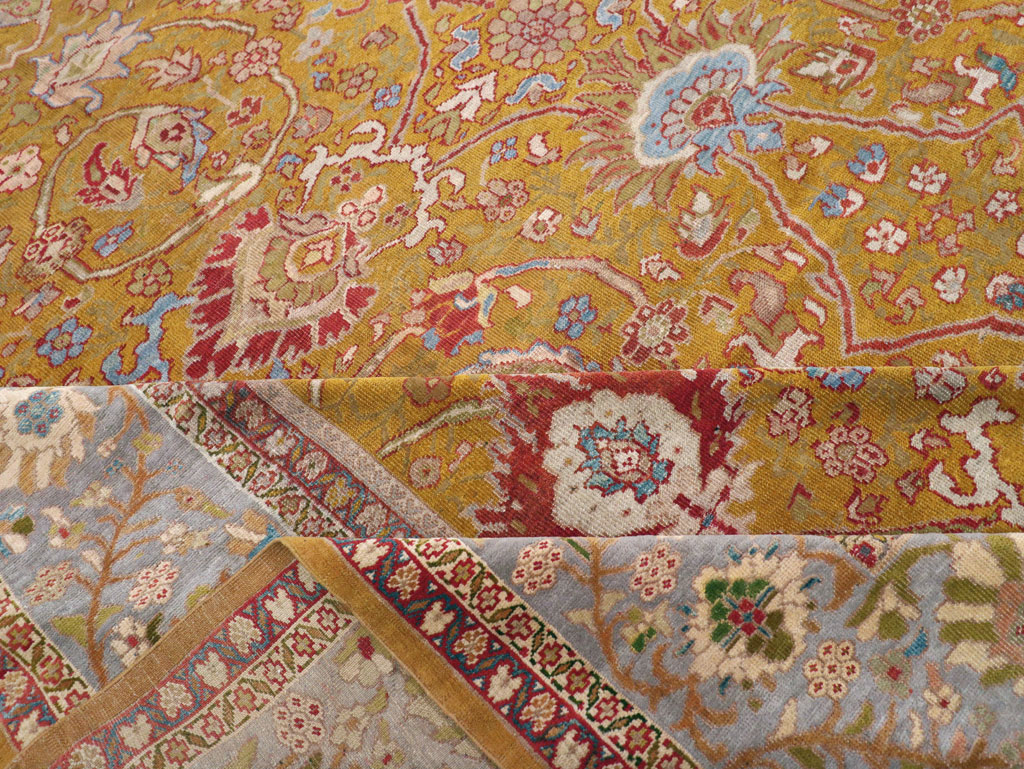 Antique Persian Sultanabad Large Room Size Carpet, No.17668 - Galerie Shabab