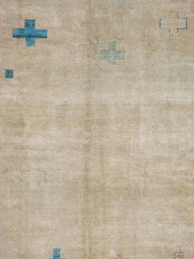 Vintage Turkish Anatolian Deco Carpet, No.17675 - Galerie Shabab