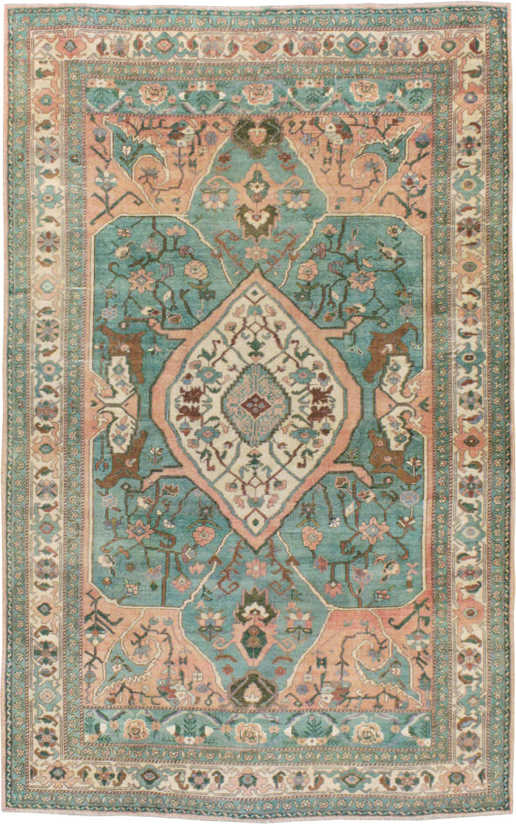 Antique Turkish Oushak Carpet, No.17679 - Galerie Shabab