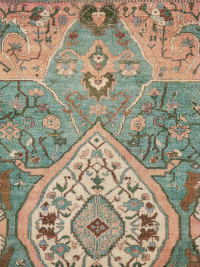 Antique Turkish Oushak Carpet, No.17679 - Galerie Shabab