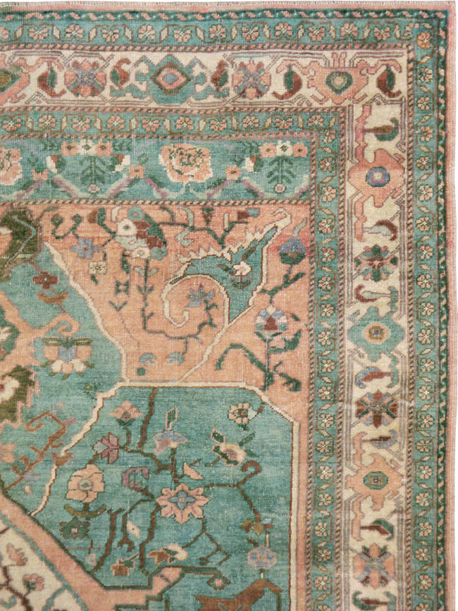 Antique Turkish Oushak Carpet, No.17679 - Galerie Shabab