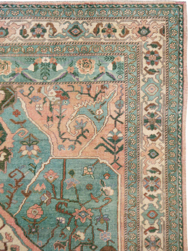 Antique Turkish Oushak Carpet, No.17679 - Galerie Shabab