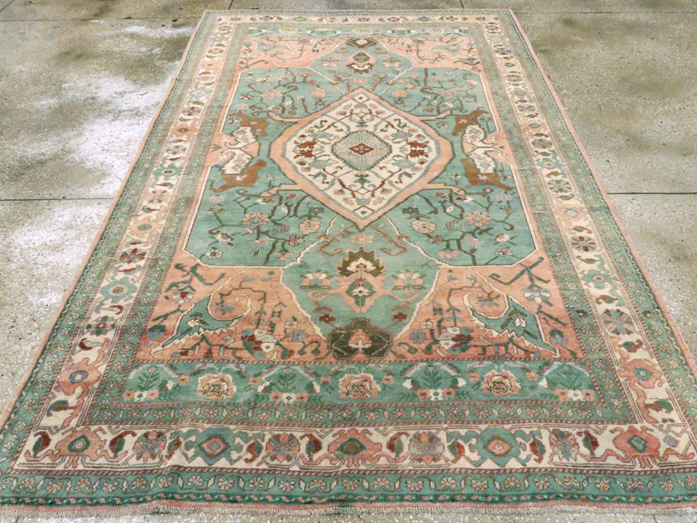 Antique Turkish Oushak Carpet, No.17679 - Galerie Shabab