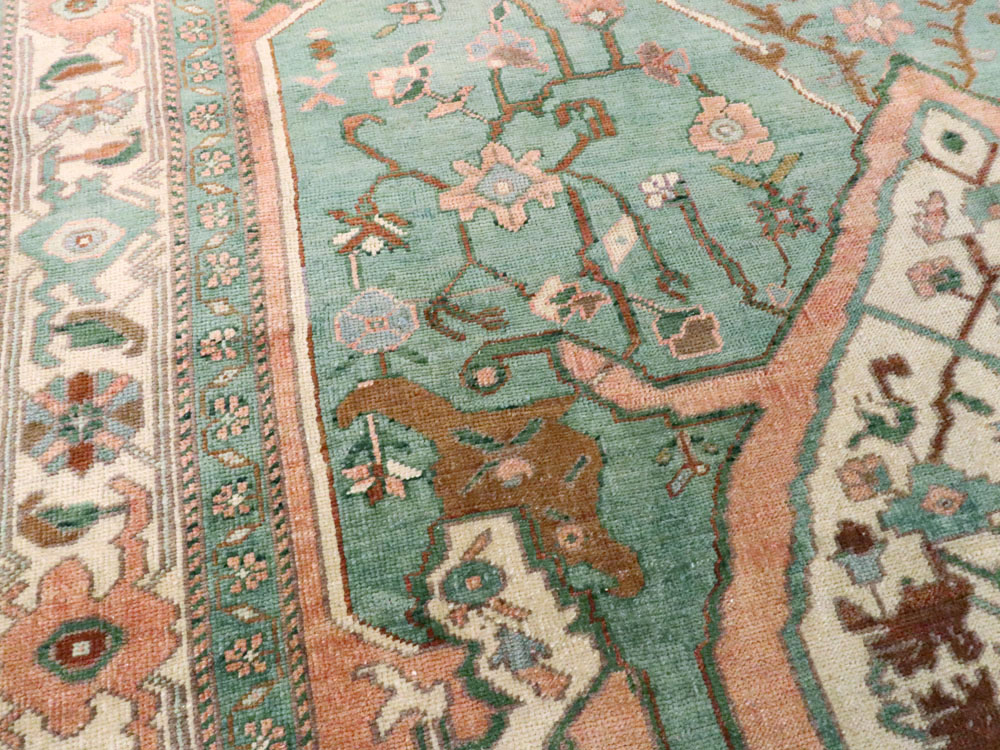 Antique Turkish Oushak Carpet, No.17679 - Galerie Shabab