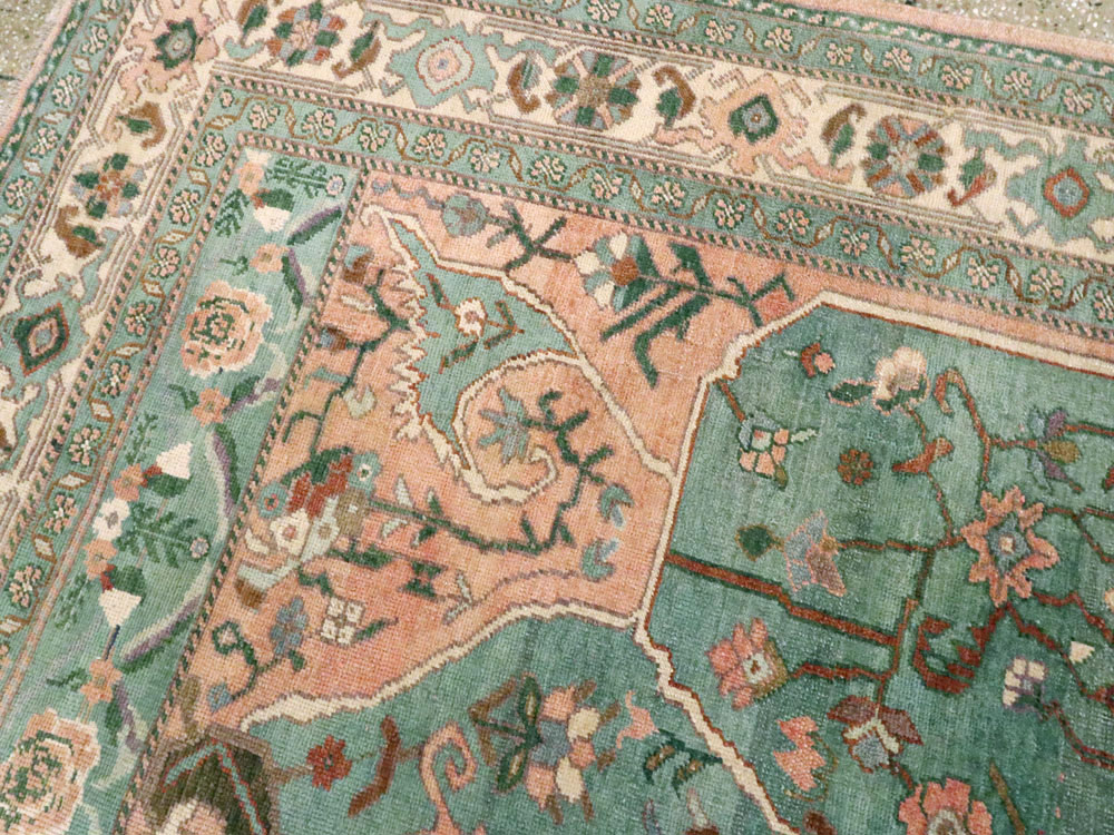 Antique Turkish Oushak Carpet, No.17679 - Galerie Shabab