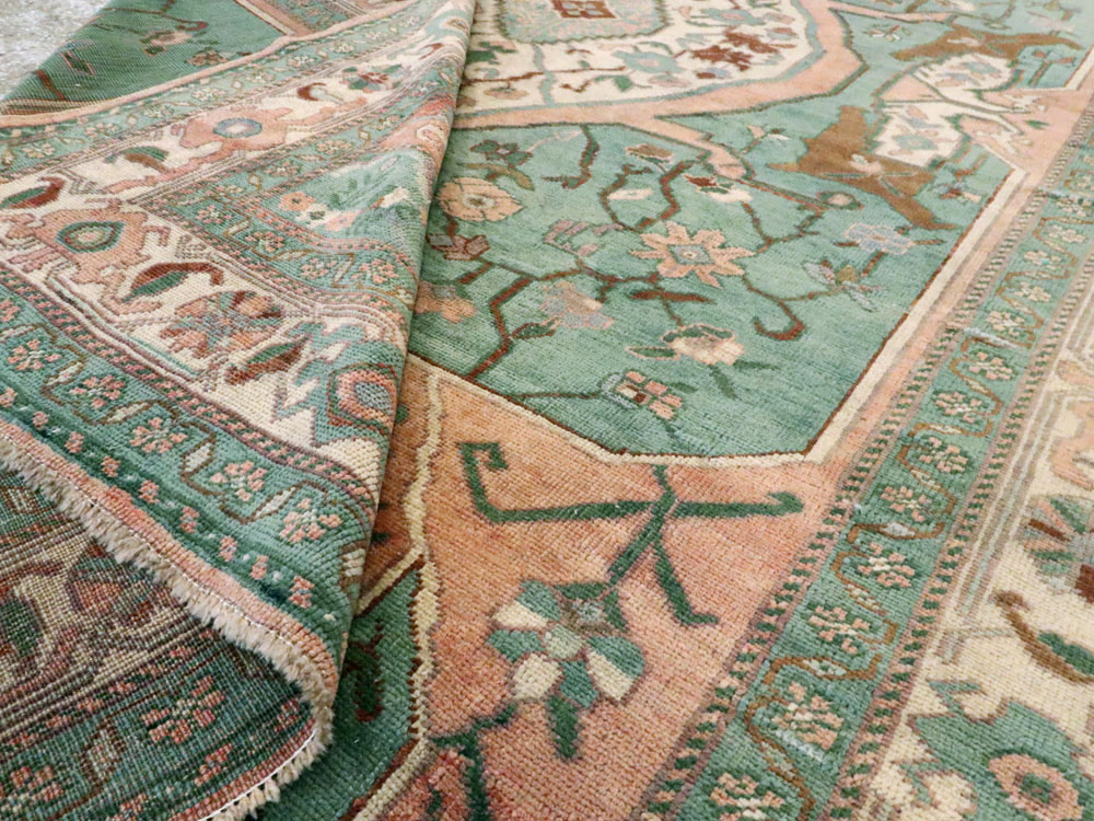Antique Turkish Oushak Carpet, No.17679 - Galerie Shabab