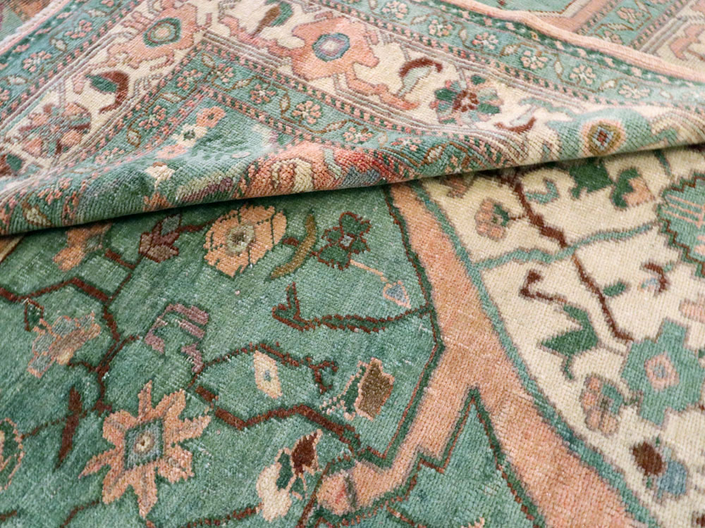 Antique Turkish Oushak Carpet, No.17679 - Galerie Shabab