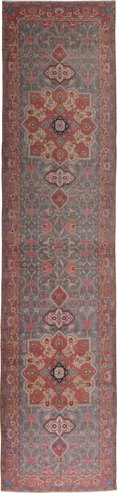 Antique Tabriz Gallery Carpet, No.17709 - Galerie Shabab