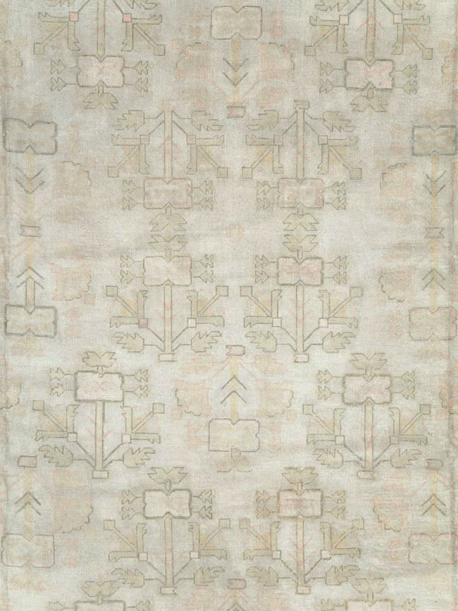 Antique Turkish Oushak Carpet, No.17710 - Galerie Shabab