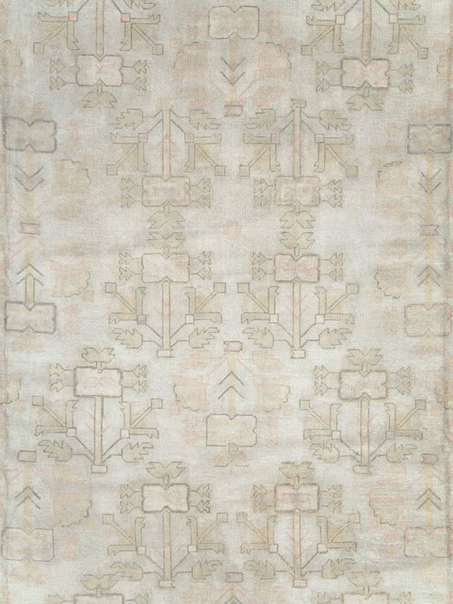 Antique Turkish Oushak Carpet, No.17710 - Galerie Shabab