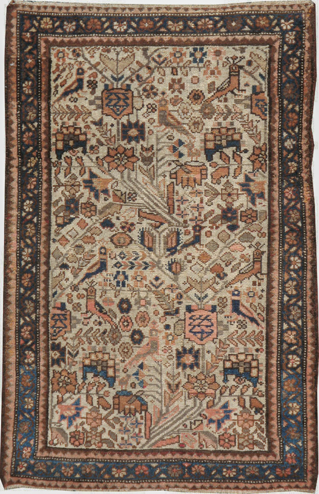 Vintage Persian Malayer Rug, No.17714 - Galerie Shabab