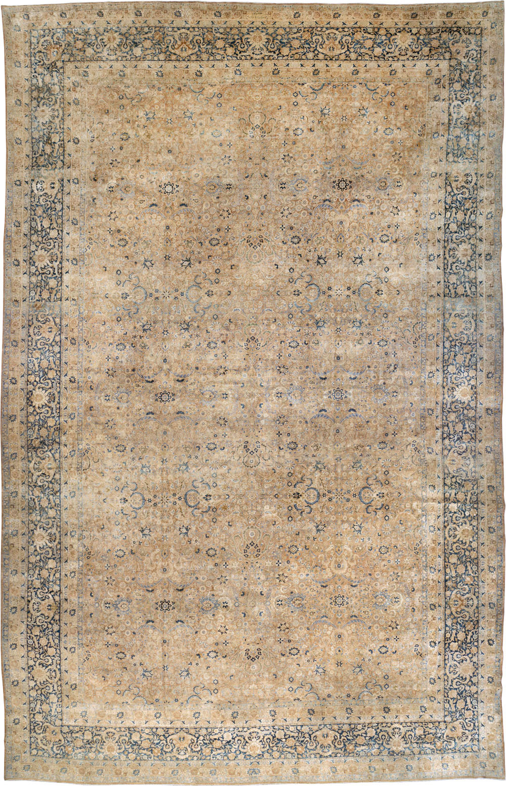 Antique Persian Lavar Kerman Large Oversize Carpet, No.17728 - Galerie Shabab