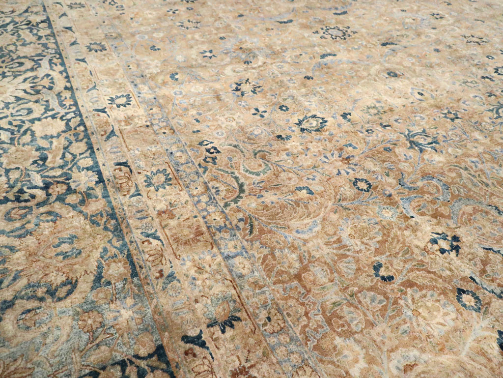 Antique Persian Lavar Kerman Large Oversize Carpet, No.17728 - Galerie Shabab