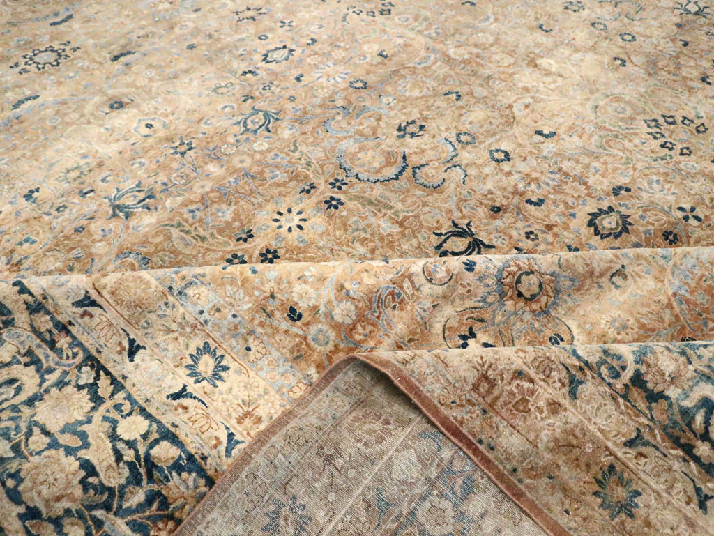 Antique Persian Lavar Kerman Large Oversize Carpet, No.17728 - Galerie Shabab