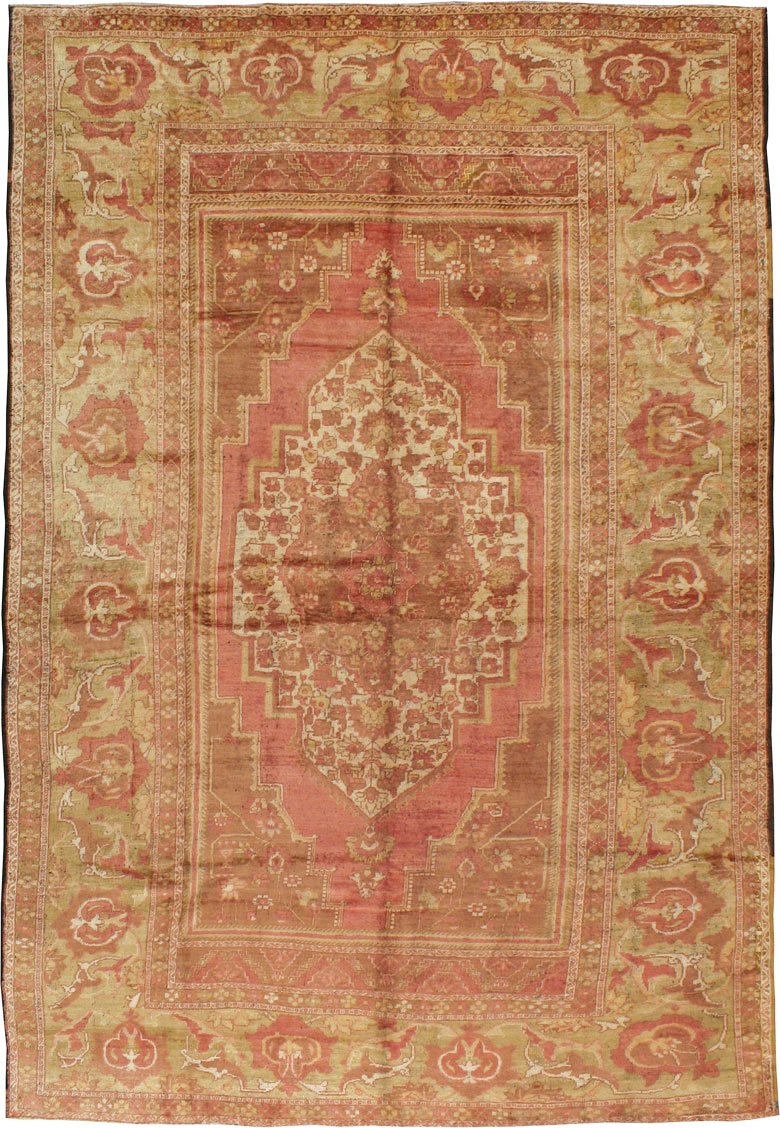 Antique Turkish Oushak Carpet, No.17739 - Galerie Shabab