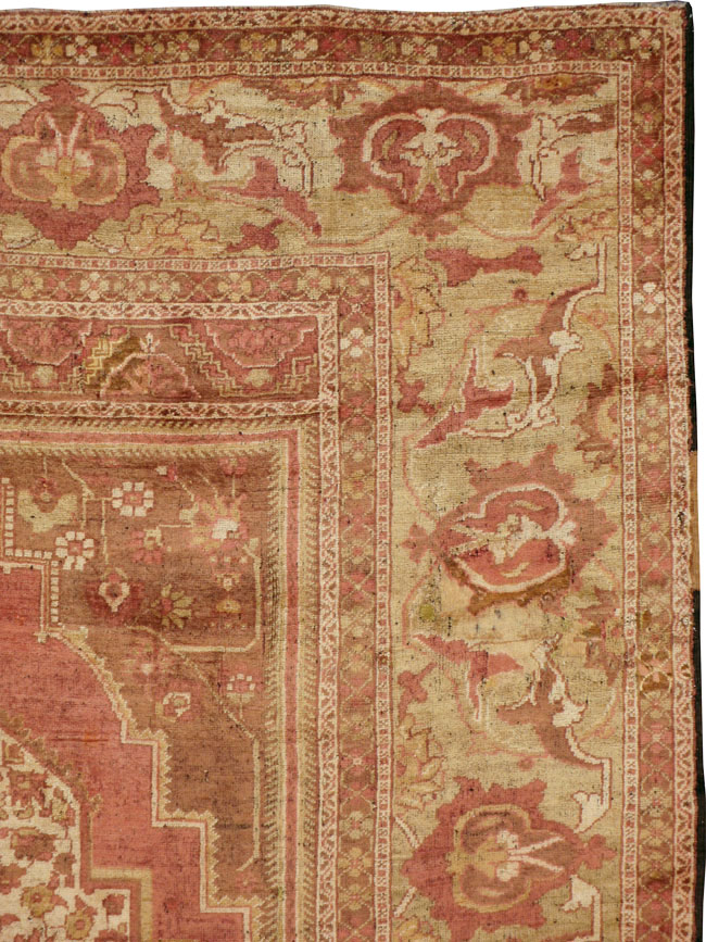 Antique Turkish Oushak Carpet, No.17739 - Galerie Shabab