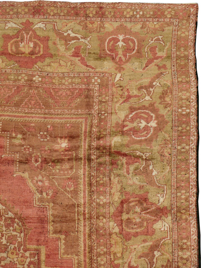 Antique Turkish Oushak Carpet, No.17739 - Galerie Shabab