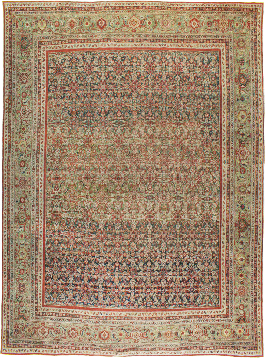 Antique Persian Mahal Carpet, No.17743 - Galerie Shabab
