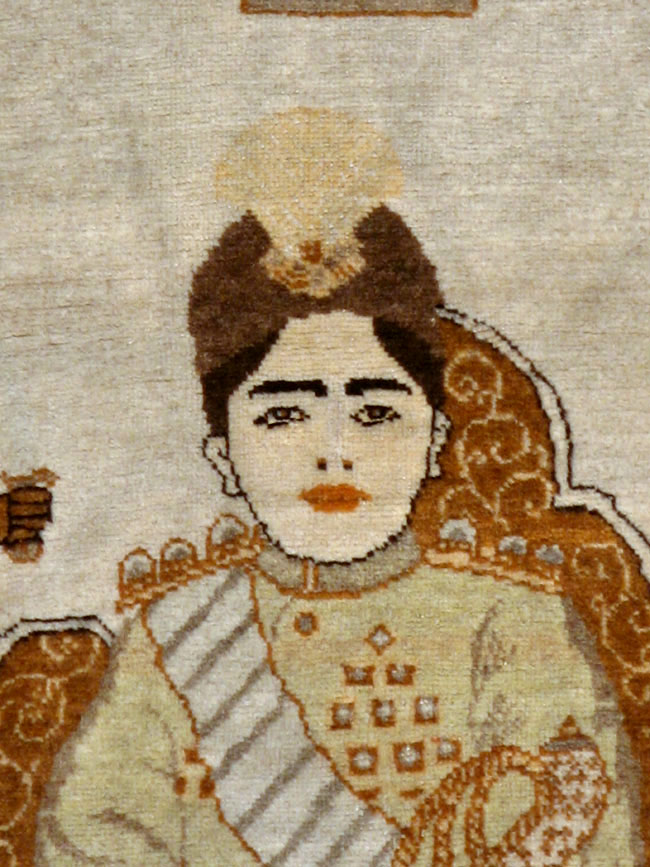 Vintage Persian Tabriz Pictorial Rug, No.17771 - Galerie Shabab