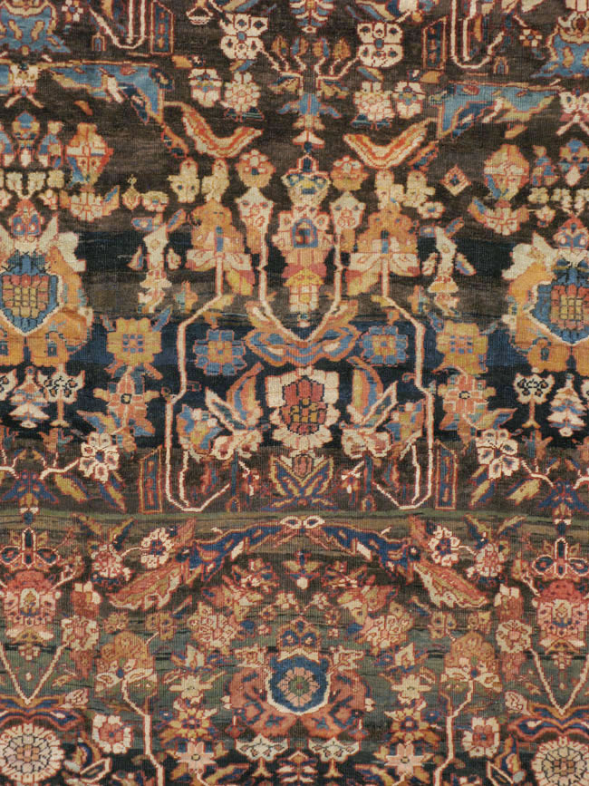 Antique Persian Mahal Carpet, No.17776 - Galerie Shabab