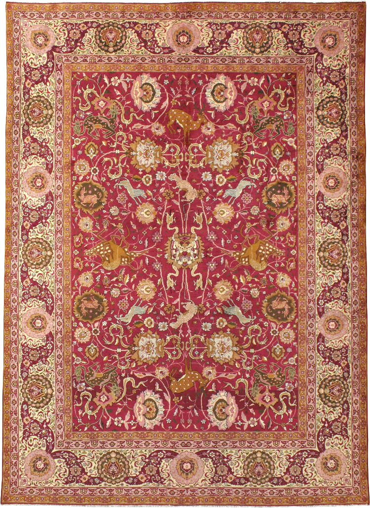 Antique Indian Agra Carpet, No.17781 - Galerie Shabab