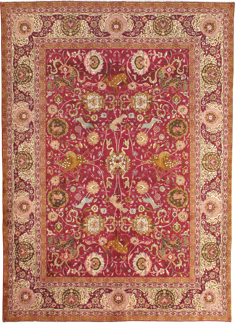Antique Indian Agra Carpet, No.17781 - Galerie Shabab