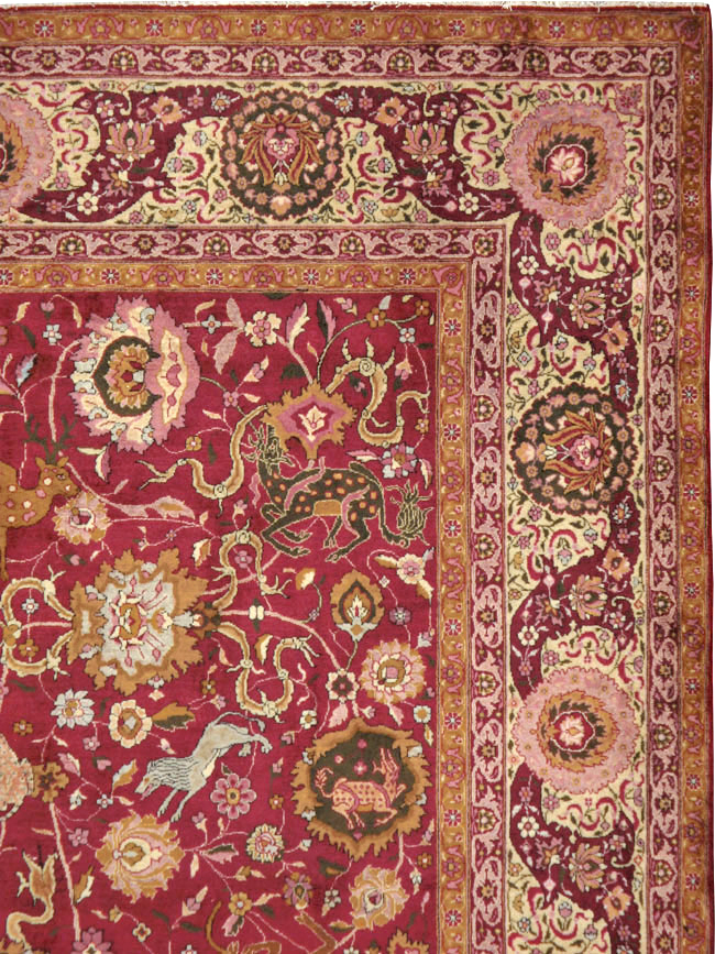 Antique Indian Agra Carpet, No.17781 - Galerie Shabab