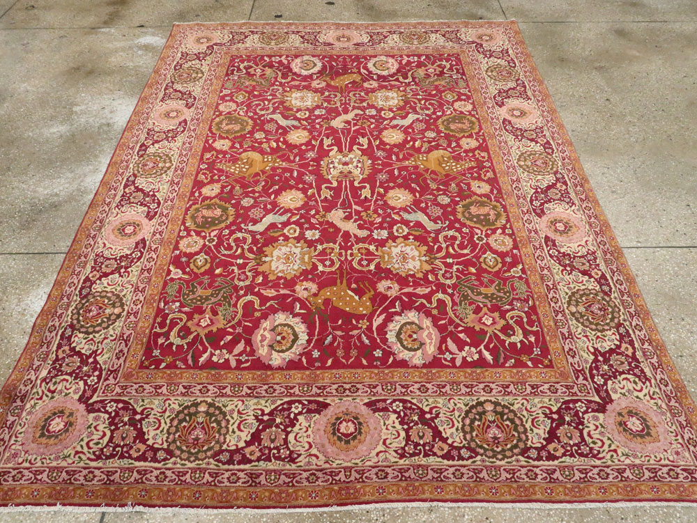 Antique Indian Agra Carpet, No.17781 - Galerie Shabab