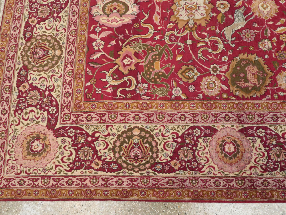 Antique Indian Agra Carpet, No.17781 - Galerie Shabab