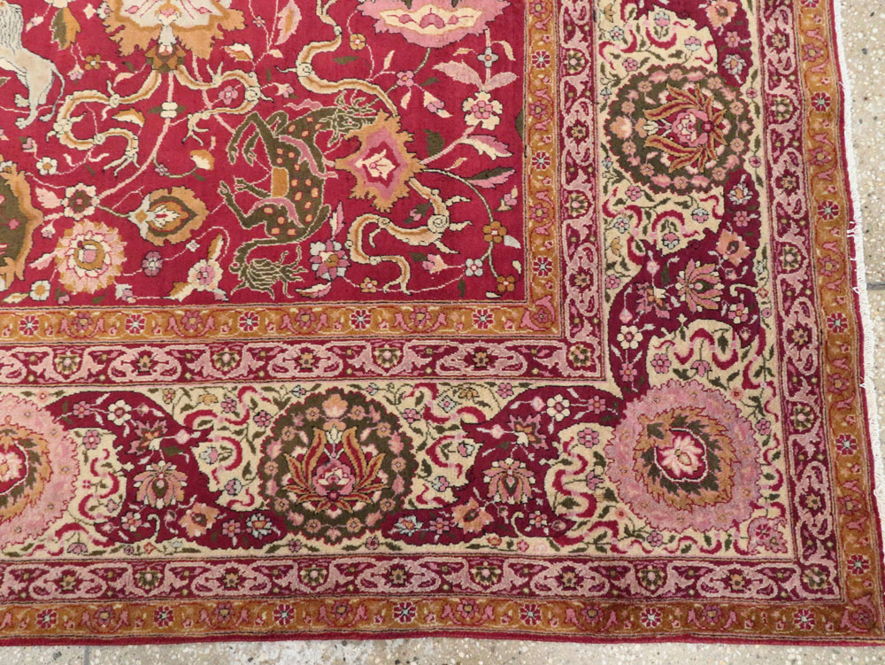 Antique Indian Agra Carpet, No.17781 - Galerie Shabab