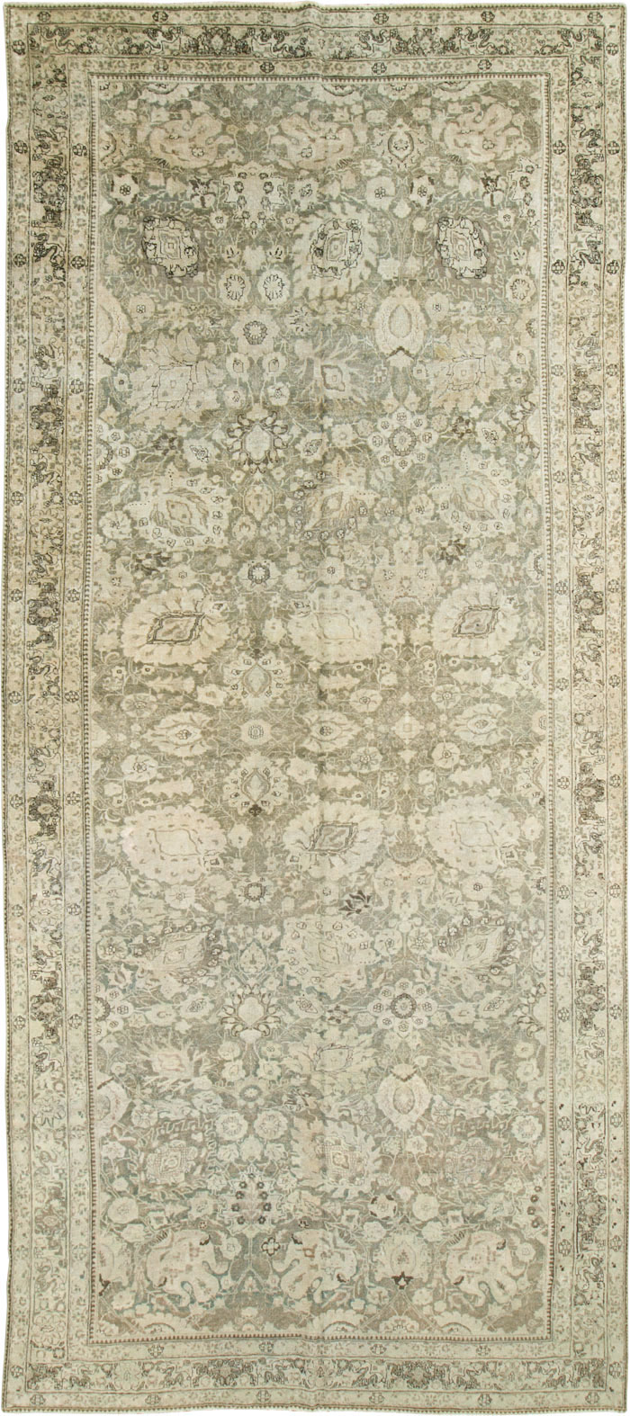 Antique Persian Tabriz Long and Narrow Carpet, No.17782 - Galerie Shabab
