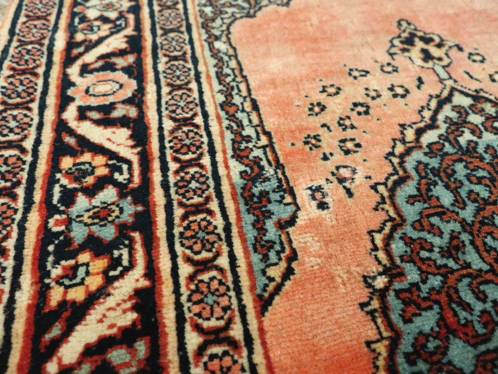 Antique Persian Tabriz Haji Jalili Throw Rug, No.17786 - Galerie Shabab