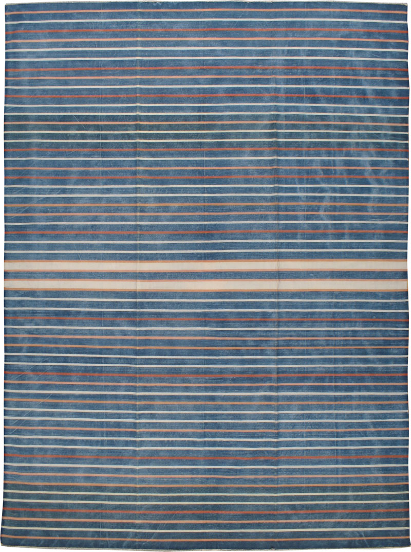 Vintage Flat-weave Dhurrie, No.17792 - Galerie Shabab