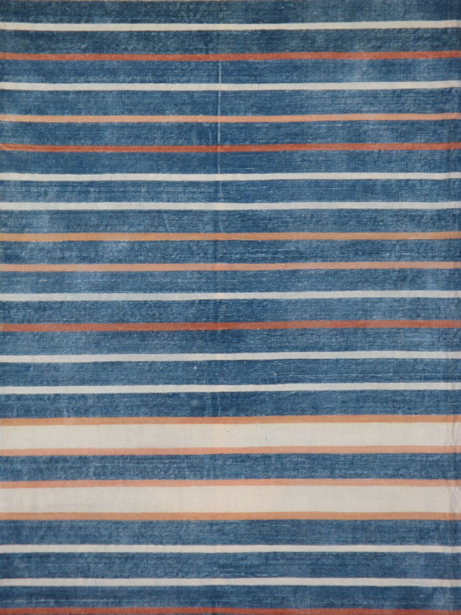 Vintage Flat-weave Dhurrie, No.17792 - Galerie Shabab