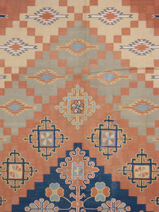 Vintage Flat-weave Dhurrie, No.17797 - Galerie Shabab