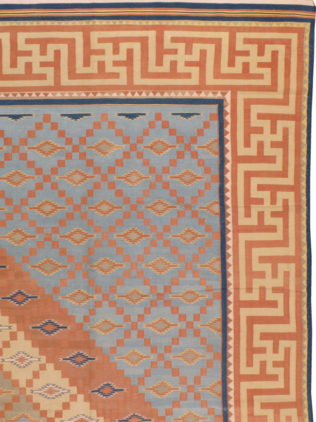 Vintage Flat-weave Dhurrie, No.17797 - Galerie Shabab
