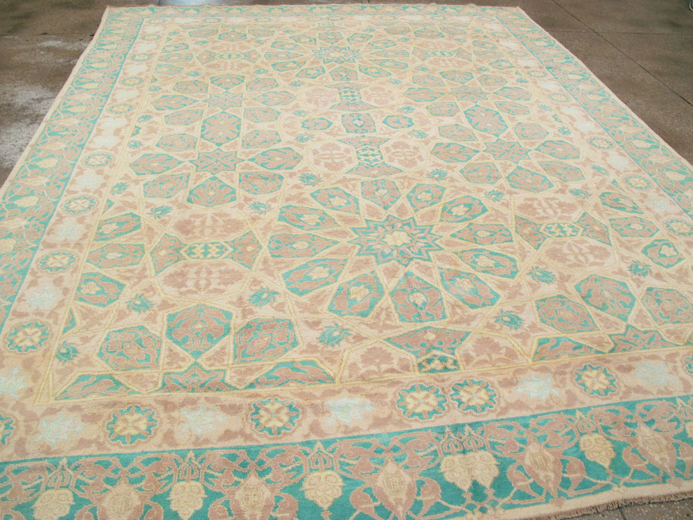 Antique Indian Cotton Agra Carpet, No.17806 - Galerie Shabab