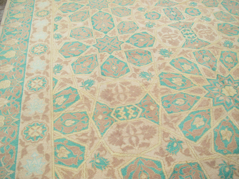 Antique Indian Cotton Agra Carpet, No.17806 - Galerie Shabab