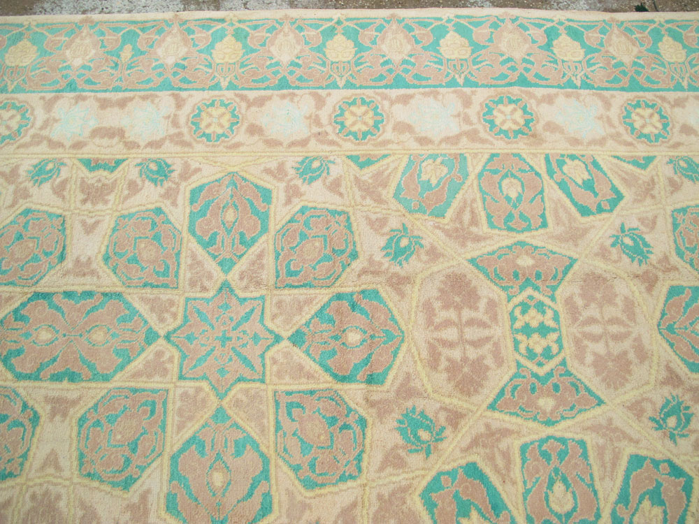 Antique Indian Cotton Agra Carpet, No.17806 - Galerie Shabab