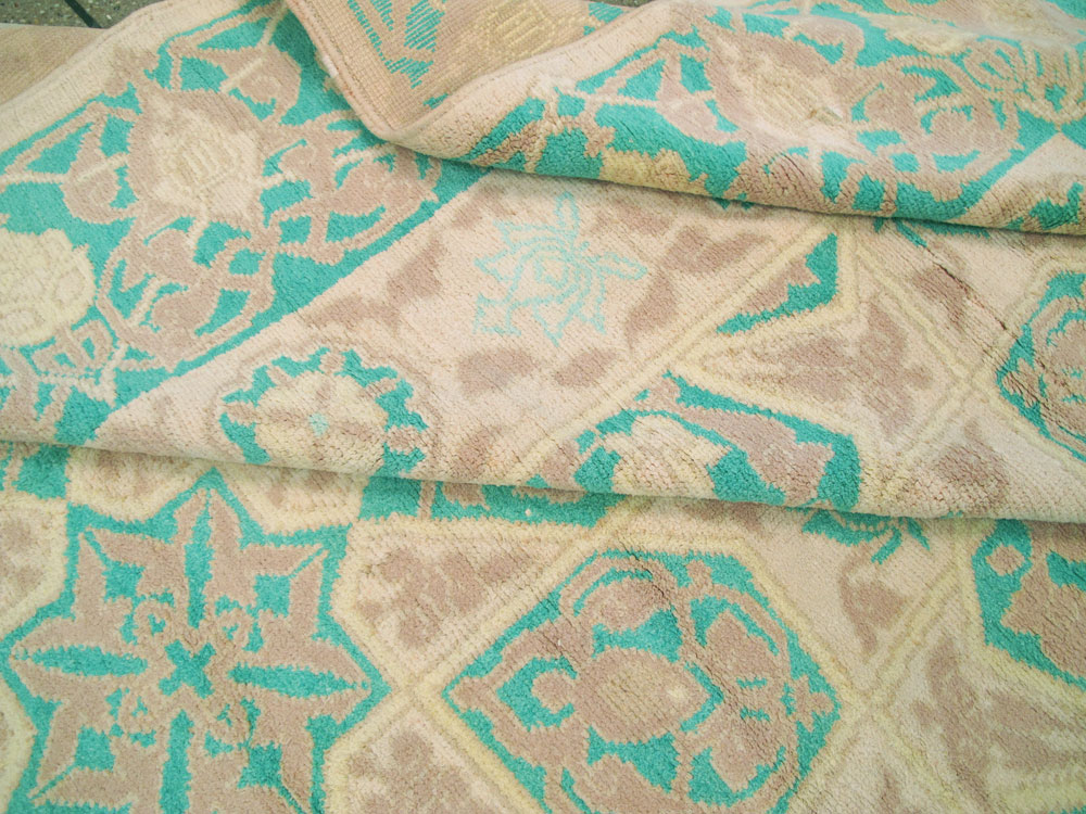 Antique Indian Cotton Agra Carpet, No.17806 - Galerie Shabab