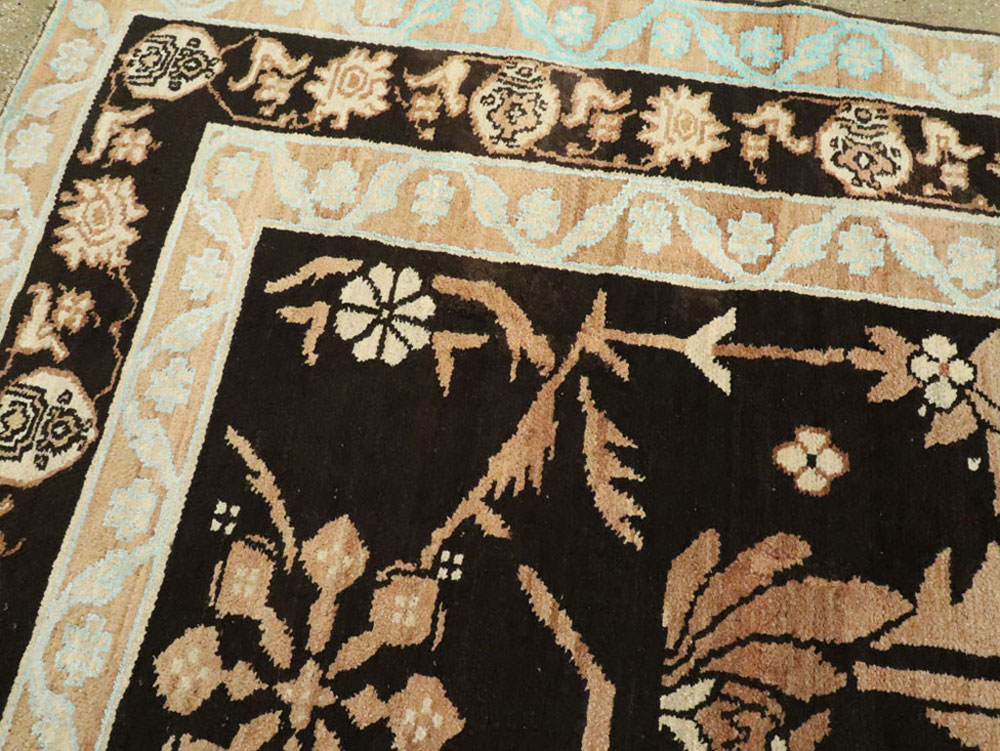 Vintage Indian Cotton Agra Carpet, No.17808 - Galerie Shabab