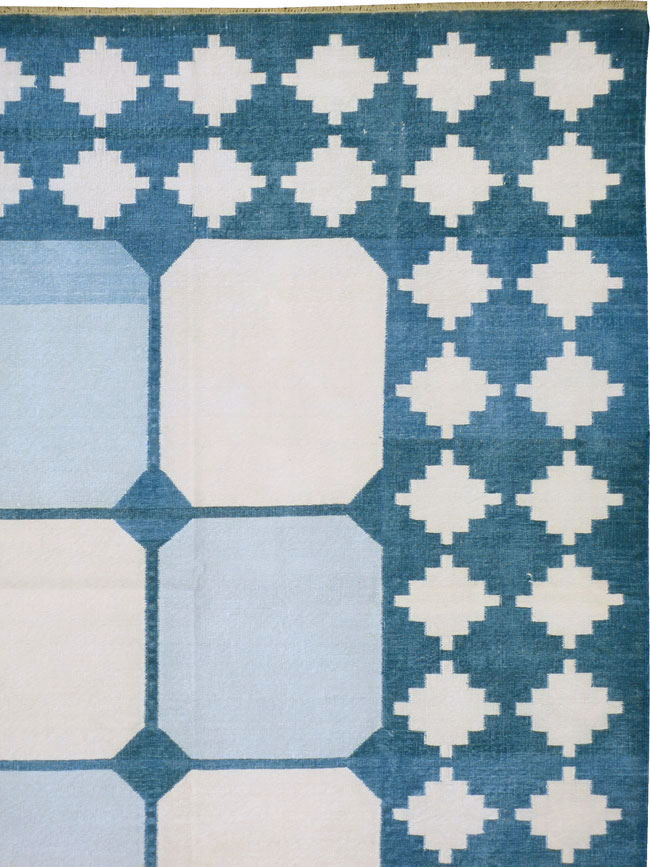 Vintage Indian Flat-weave Dhurrie, No.17810 - Galerie Shabab