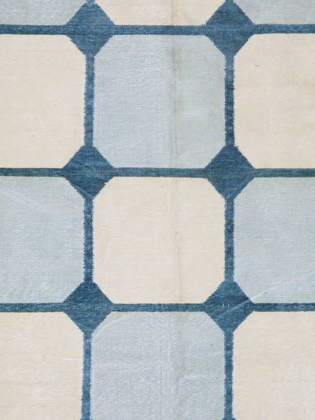Vintage Flat-weave Indian Dhurrie, No.17811 - Galerie Shabab